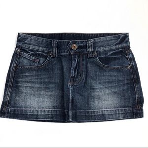 X2 Blue Flap Pocket Jeans Mini Skirt Size 0